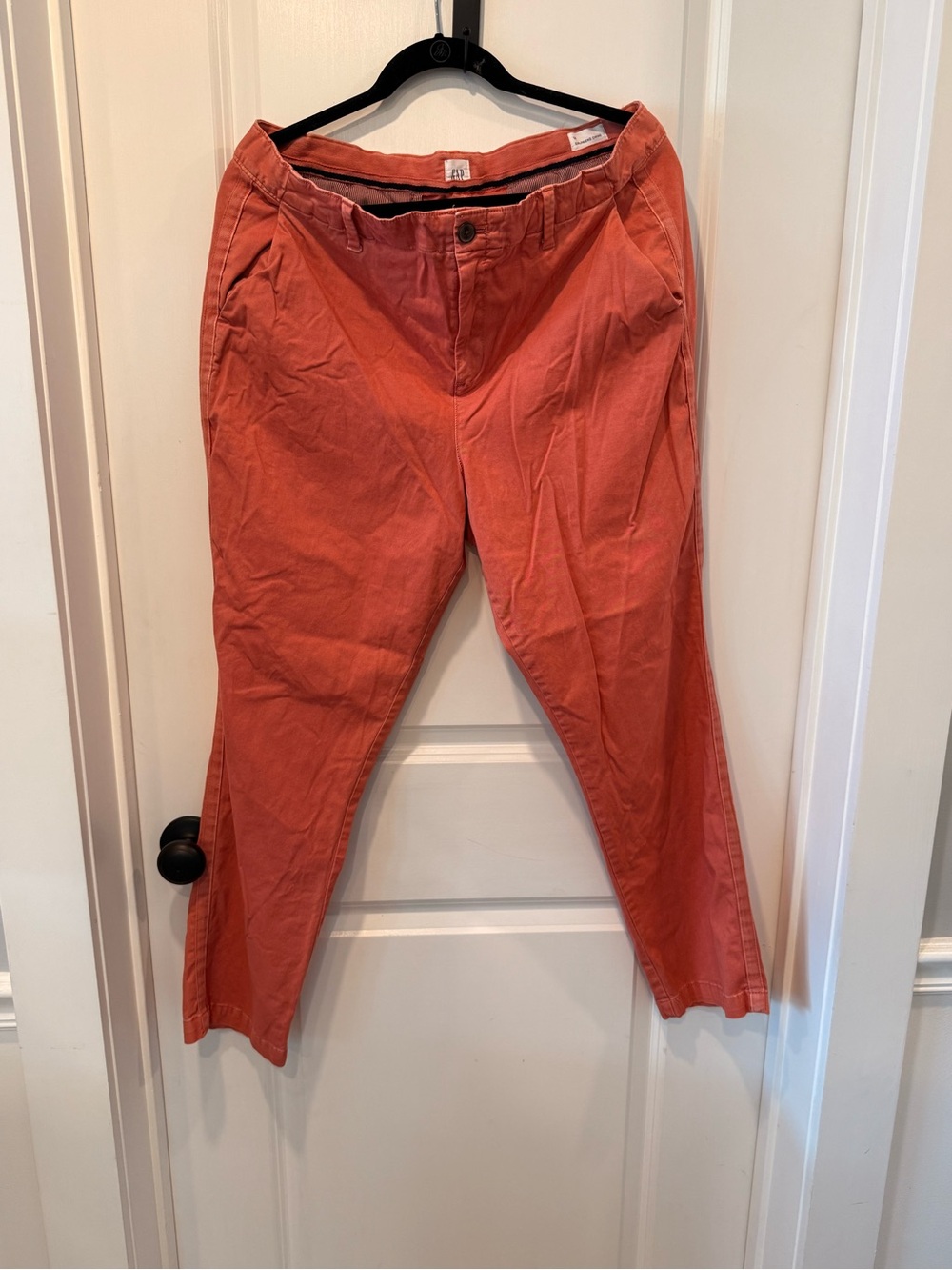 GAP Burnt Orange Chino Pants | Summer Lightweight Slim Fit Trousers